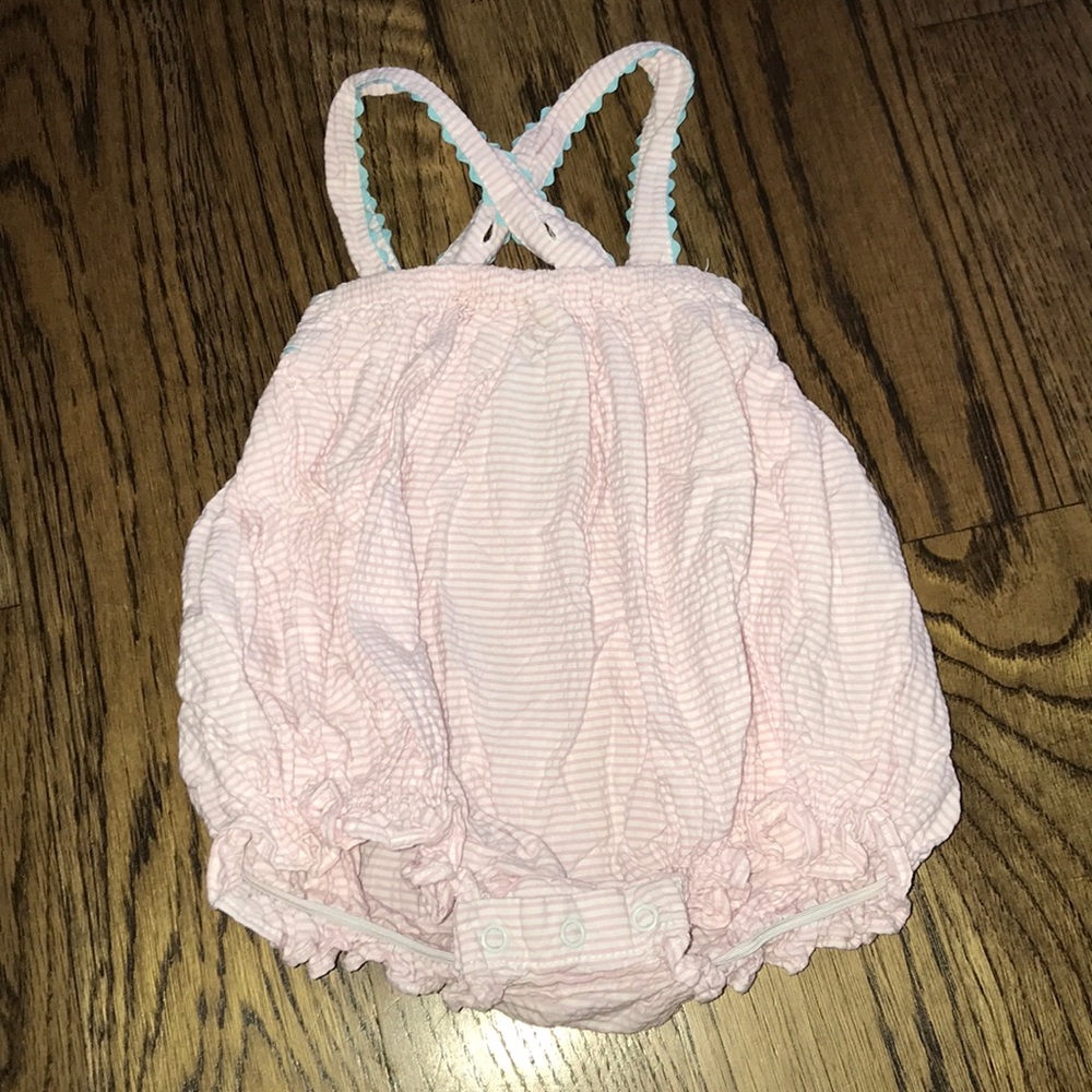 Smocked Sailboat Bubble Outfit - Picture 3 of 5